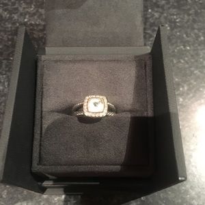 Petite Albion Ring White Topaz size 7.5